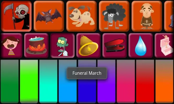 Kids Halloween Piano Free android App screenshot 1